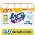 thumbnail image 1 of Scott 1000 1-Ply Toilet Paper 45 rolls, 1,000 sheets/roll, 1 of 7