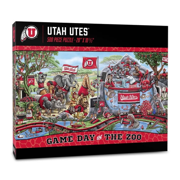 YouTheFan NCAA Game Day At The Zoo 500pc Puzzle, Assorted Teams