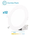 thumbnail image 2 of 4 In & 6 in 5CCT Selectable 9W 750 LM Slim LED Light Downlight Kit 12 Pack, 2 of 9