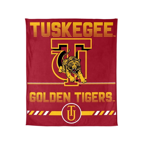 Logo Brands Tuskegee Golden Tigers 60"x70" Super Plush Blanket