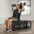 thumbnail image 5 of Centr Fusion Workout Bench with Dumbbell Storage and Wheels, 5 of 11