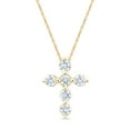 thumbnail image 1 of Lab Created Diamond Cross Pendant. 1.00C.T.T.W., 1 of 5