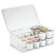 thumbnail image 4 of iDesign Set of 2 Linus Clear 2-Tiered Coffee Pod Holders With Hinged Lid, 4 of 5