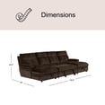 thumbnail image 4 of Skylar Convertible Sleeper Sectional with Double Chaise, 4 of 13