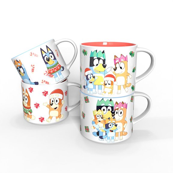 Zak Designs 15oz 4pk Ceramic Holiday Mugs in Gift Box