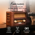 thumbnail image 2 of Fuse Audio Vintage Bluetooth Radio with Wireless Charger, 2 of 10
