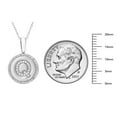 thumbnail image 5 of Diamond Initial Pendant Necklace in Sterling Silver, 5 of 5