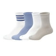 thumbnail image 1 of Hue Women's 4-Pack Retro Stripe Crew Sock, 1 of 4