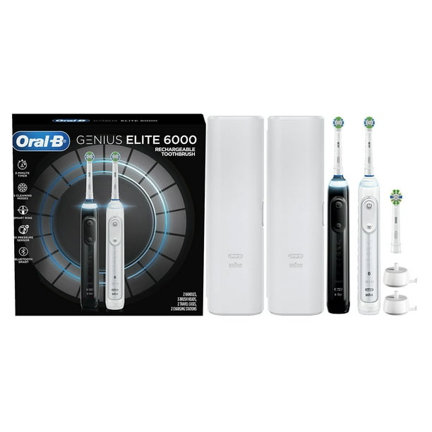 Oral-B Genius Elite 6000 Rechargeable Electric Toothbrush, White