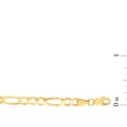 thumbnail image 3 of Solid Figaro Chain Necklace in 14K Gold, 3 of 7