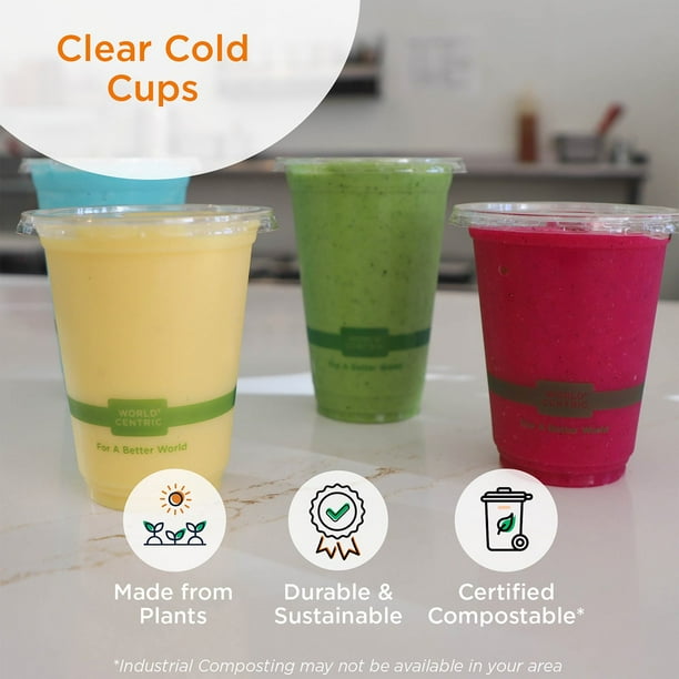 World Centric Compostable Clear PLA Cold Cups, 16 oz. 100 ct. - Samsclub.com