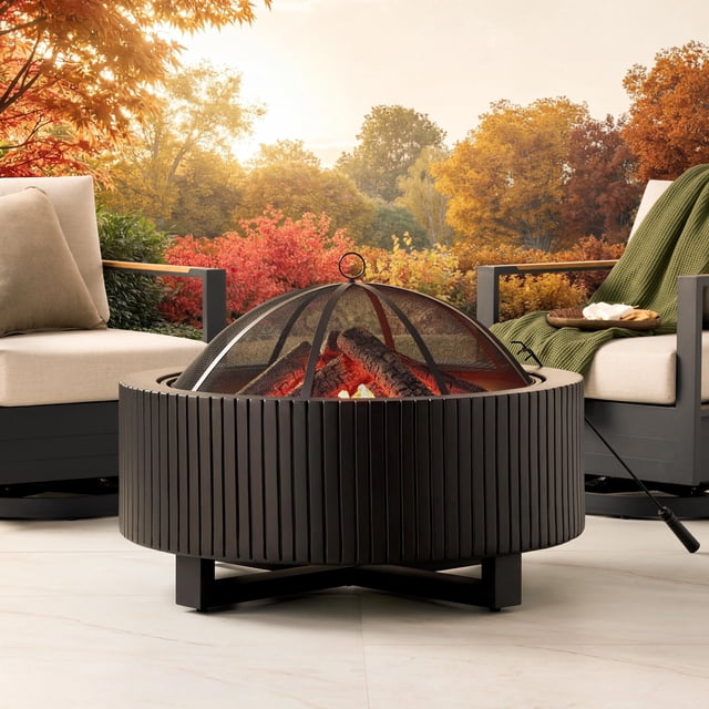 Member's Mark Ribbed 40" Round Wood-Burning Fire Pit