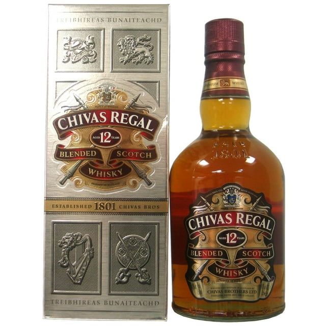 Chivas Regal 12-Year-Old Blended Scotch Whisky, 750 ml