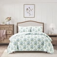thumbnail image 1 of Laura Ashley 3-Piece Reversible Soft Quilt Set, Assorted Sizes, 1 of 7