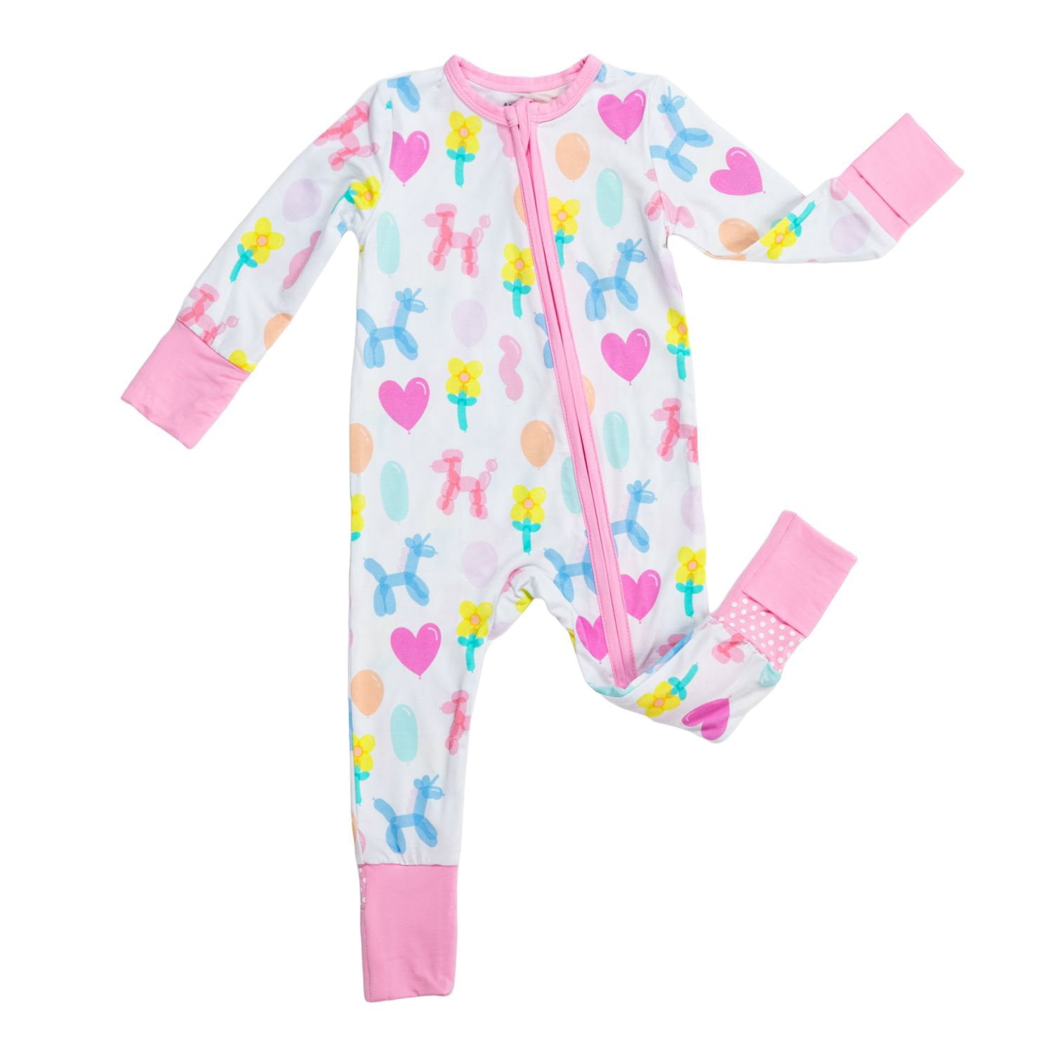 Angel Dear Baby Girls Convertible Zipper Romper - Samsclub.com