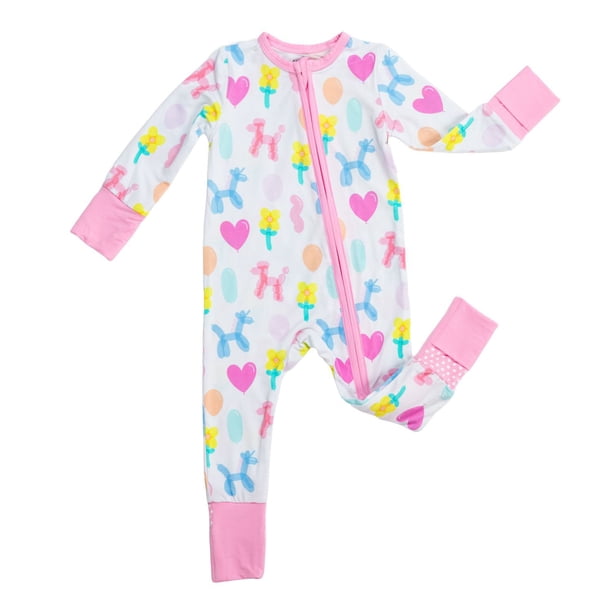 ♡BABY♡ Angel Dear Baby Girls Convertible Zipper Romper - Samsclub.com