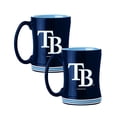 thumbnail image 1 of Logo Brands Tampa Bay Rays 14oz Relief Mug Set, 1 of 5