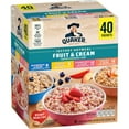 thumbnail image 1 of Quaker Instant Oatmeal Fruit & Cream, Variety Pack 1.05 oz., 40 pk., 1 of 8