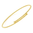 thumbnail image 3 of High Polished Bead Flex Bangle in 14K Gold, 3 of 5