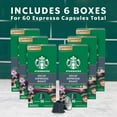 thumbnail image 3 of Starbucks by Nespresso Decaf Espresso Coffee Pods, Dark Roast, 60 ct., 3 of 9