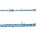 thumbnail image 9 of Graduated Gemstone Tennis Necklace in Sterling Silver, 9 of 9