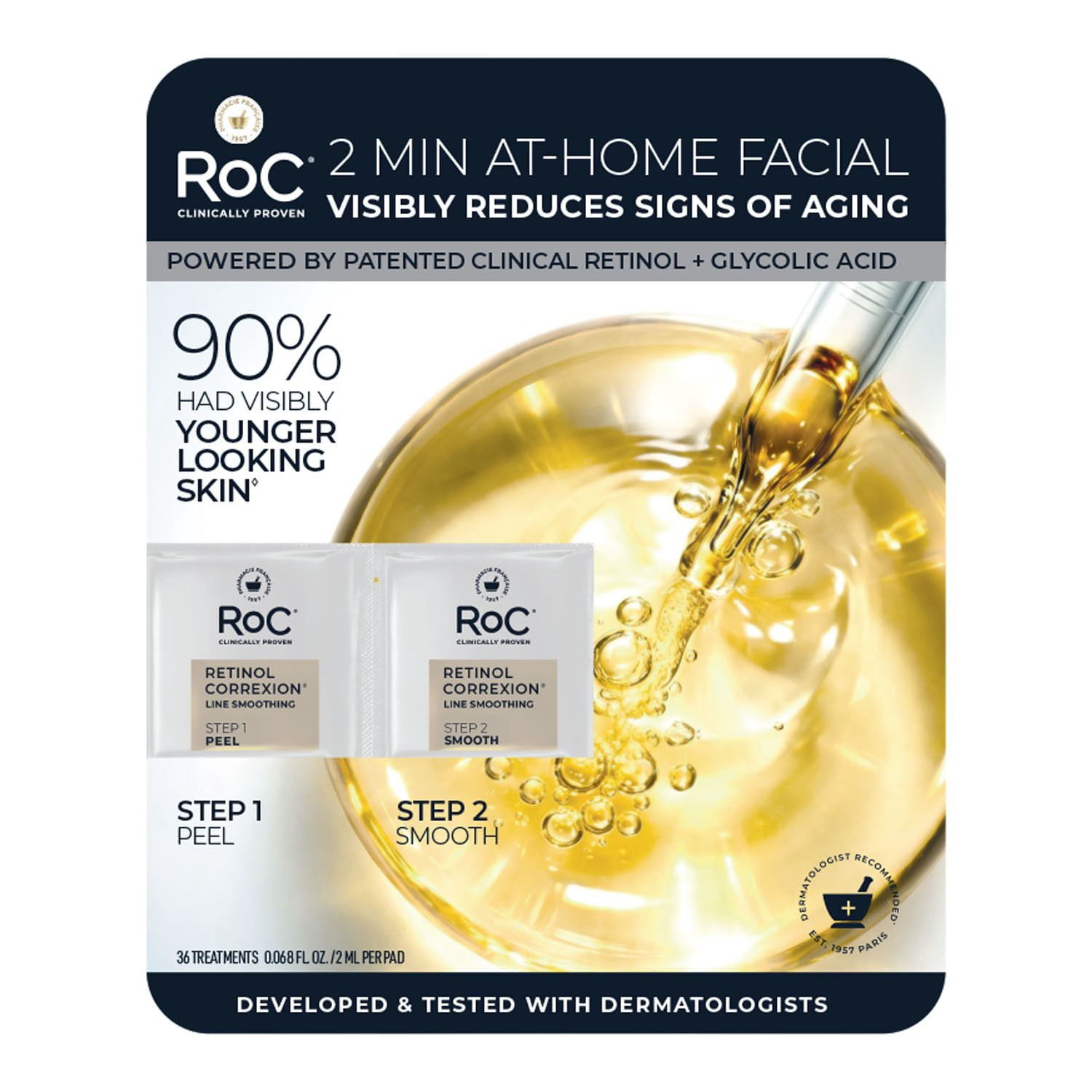 RoC Derm Correxion Eye Repair Dark Circle Cream, 0.5 fl. oz., 2 pk
