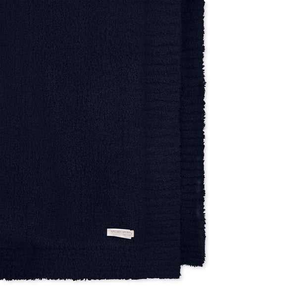 BAREFOOT DREAMS BAMBOO CHIC ブランケット　ネイビー Barefoot Dreams CozyChic Throw Blanket, 54