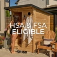 thumbnail image 12 of Backyard Discovery 2-4 Person Cedar Outdoor Cabin Sauna with Electric Heater and Glass Door, 12 of 14
