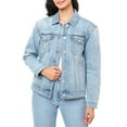 thumbnail image 1 of Seven7 Women's Denim Trucker Jacket, 1 of 8