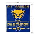 thumbnail image 7 of Logo Brands Pittsburgh Panthers 60"x70" Super Plush Blanket, 7 of 7