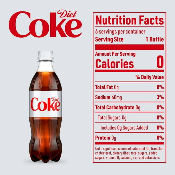 Diet Coke Soda Soft Drink, 16.9 fl. oz., 24 pk.