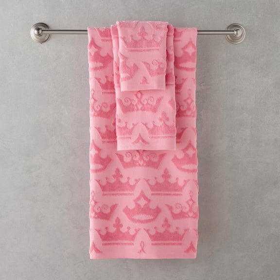 Licensed 3-Piece Sculpted Debossed Bath Towel Set