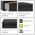 thumbnail image 4 of Hirsh 30" Wide 2-Drawer Lateral File Cabinet, Assorted Colors & Sizes, 4 of 14