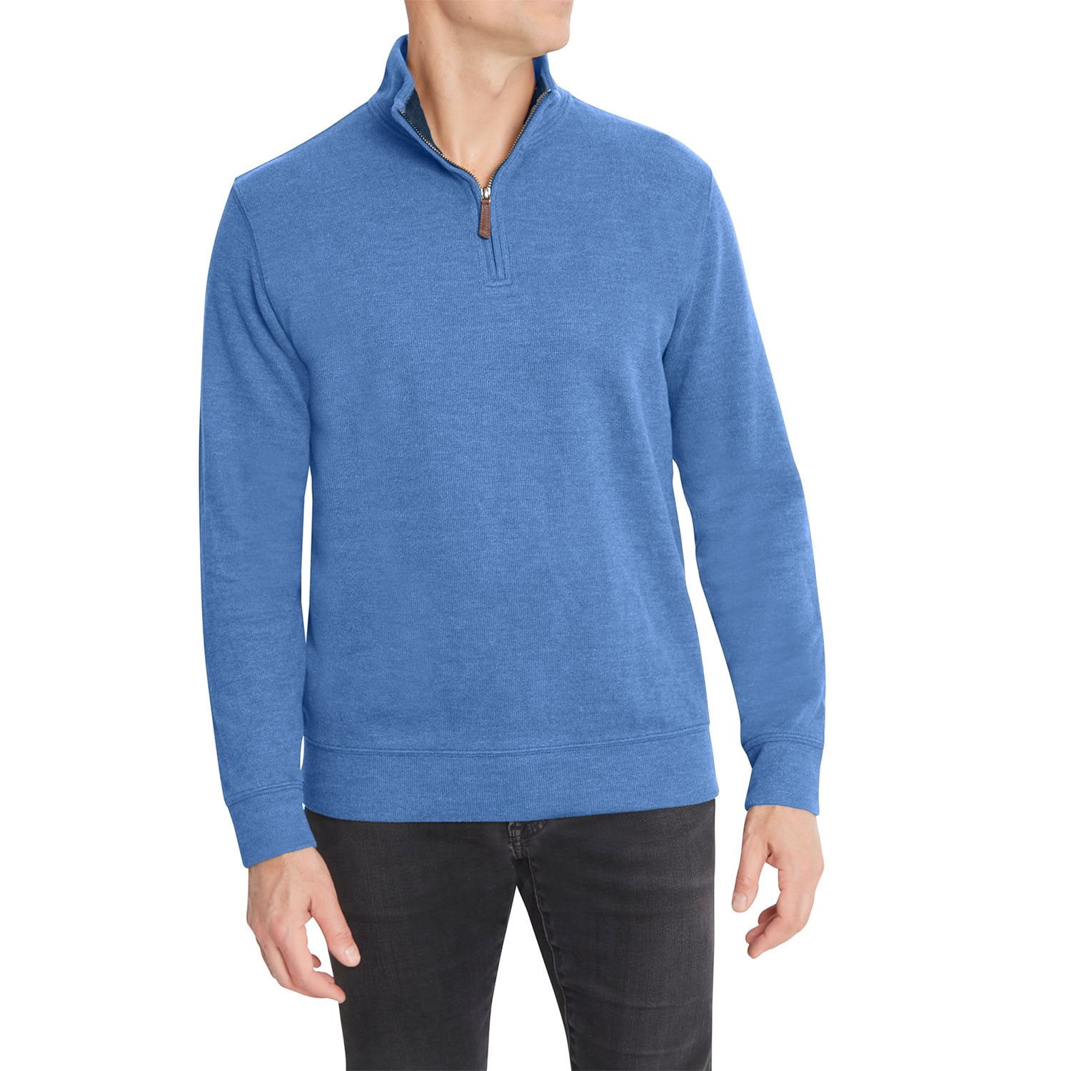 Lands' End Men's Rib Quarter Zip Pullover - Samsclub.com
