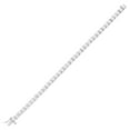 thumbnail image 2 of Princess Cut Gemstone Tennis Bracelet in Sterling Silver, 2 of 4