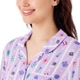 thumbnail image 4 of DreamMark Women's 2-Piece Holiday Notch Collar Pajama Set, 4 of 12