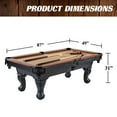 thumbnail image 2 of Barrington Billiards Belmont Drop Pocket Billiards Table, 7' with Pool Ball & Cue Stick Set, 2 of 10