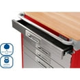 thumbnail image 5 of Seville Classics UltraHD 6-Drawer Rolling Cabinet, 28" W x 25" D x 34.5" H, 5 of 11