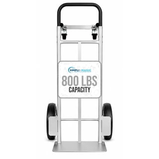 Simpli-Magic 2 in 1 Convertible Hand Truck and Garage Moving Dolly, 800LBS – Heavy-Duty Moving Dolly Utility Platform Cart with 10" Wheels & Handle