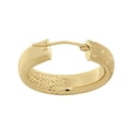 thumbnail image 4 of Matte & Hoop Earrings in 14K Gold, 4 of 7