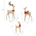 thumbnail image 7 of Member's Mark Pre-Lit Twisted Foil Deer Family, Set of 3, 7 of 7