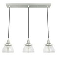 thumbnail image 2 of Hunter Cypress Grove Glass 3 Light Pendant Light Fixture, Round Cluster and Linear Cluster, 2 of 9