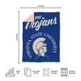 thumbnail image 5 of Logo Brands Virginia State Trojans Luxe Dreams Throw, 60" x 80", 5 of 6