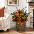 thumbnail image 3 of Artificial 36" Fall Baskets in Round Baskets, Assorted Colors, 3 of 5