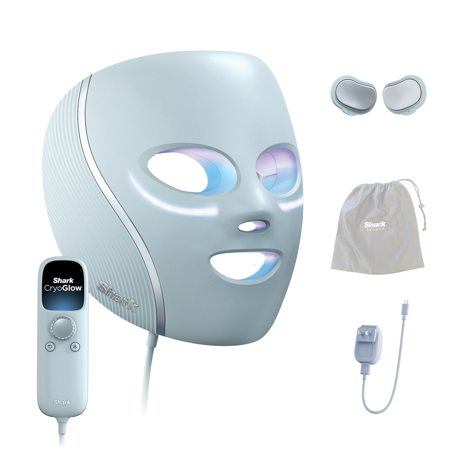 Shark CryoGlow Under-Eye Cooling + LED Anti-Aging & Skin Clearing Face Mask  - Samsclub.com