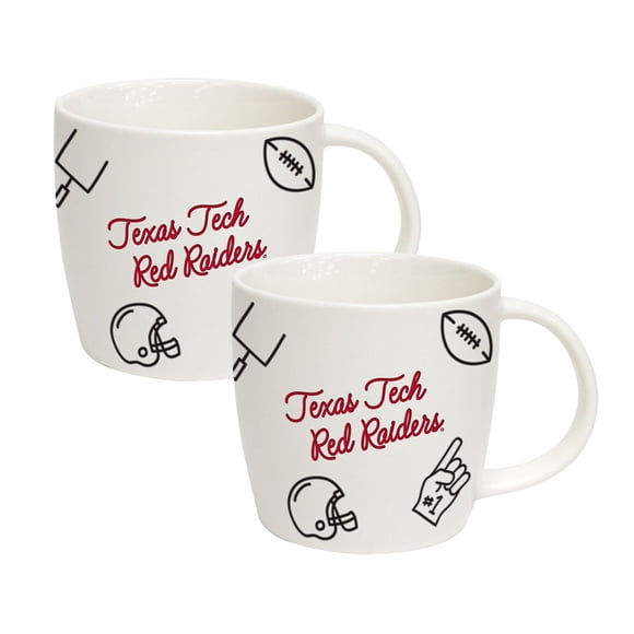 Logo Brands Texas Tech Red Raiders 18oz Playmaker Mug Bundle