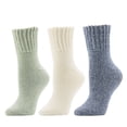 thumbnail image 1 of Cuddl Duds Women's 3-Pack Plush Lounge Sock, 1 of 4
