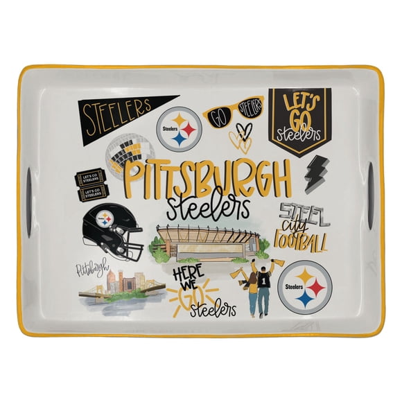 Pittsburgh Steelers Ceramic Serving Tray