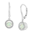 thumbnail image 6 of Round Cut Lab Created Gemstone Dancing Pendant & Earring Set in Sterling Silver, 6 of 8