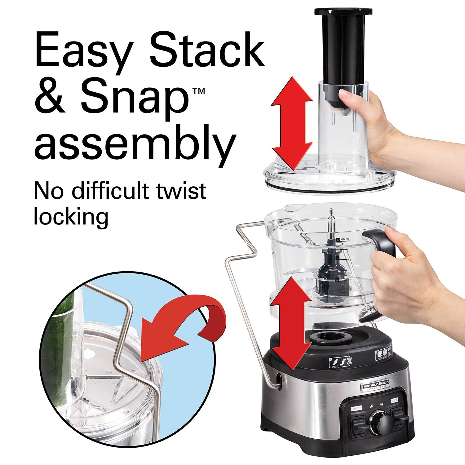 Hamilton Beach Professional 12-Cup Food Processor with Blade  display picture 1